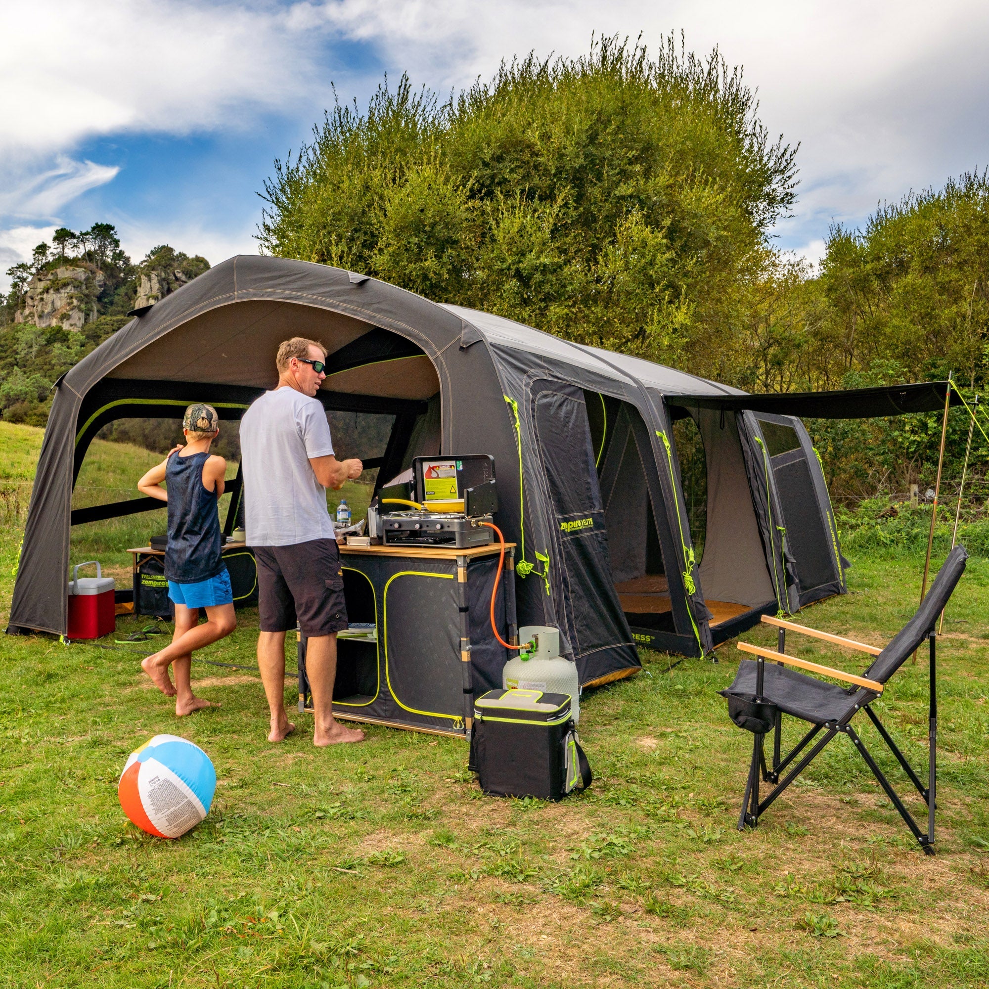UN-- Under Nest--　ドラム缶チェア② Zempire Eco Fold Twin V2 Camp Kitchen – Zempire US