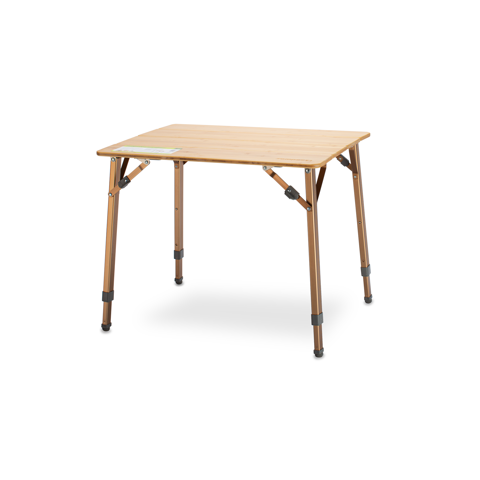 Zempire Kitpac Standard V2 Bamboo Camp Table 4 PANEL FOLDING DESIGN