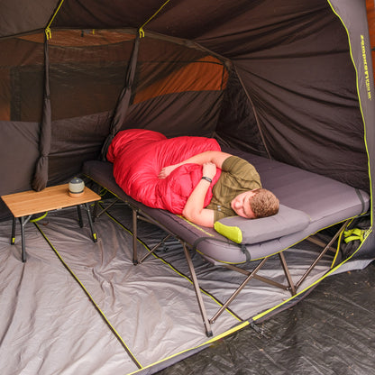 Lit de camp double à pieds en Z